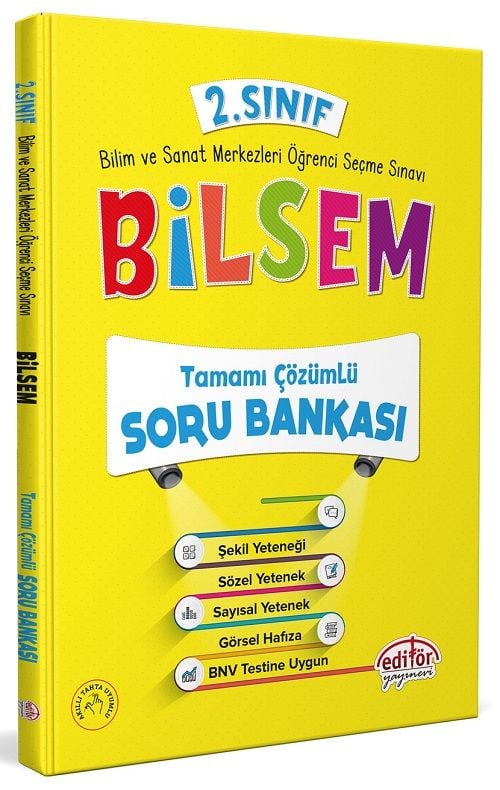 Editör 2. Sınıf BİLSEM Soru Bankası Editör Yayınları