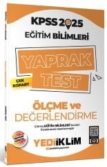 Yediiklim 2025 KPSS Eğitim Bilimleri Ölçme Değerlendirme Yaprak Test Çek Kopart Yediiklim Yayınları
