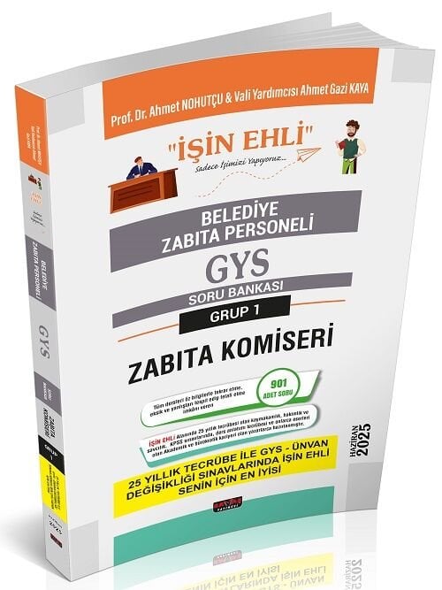 Savaş 2025 GYS Belediye Grup 1 Zabıta Komiseri İŞİN EHLİ Soru Bankası Görevde Yükselme - Ahmet Nohutçu Savaş Yayınları