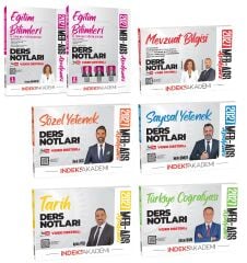 İndeks Akademi 2027 MEB-AGS Tüm Dersler Ders Notları 6 lı Set İndeks Akademi Yayıncılık