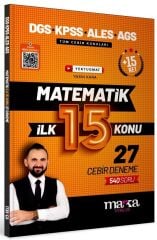 Marka DGS KPSS ALES MEB-AGS Matematik YouTube Hocam İlk 15 Konu 27 Deneme Çözümlü Yektuğ Mat - Yasin Kara Marka Yayınları