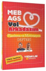 ÜCRETSİZ - Yediiklim MEB-AGS Yol Arkadaşım Planlama ve Motivasyon Defteri - Bülent Tanık, Can Köni Yediiklim Yayınları