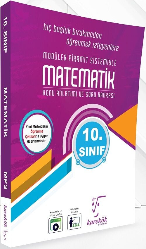 Karekök 10. Sınıf Matematik MPS Konu Anlatımlı Soru Bankası Karekök Yayınları