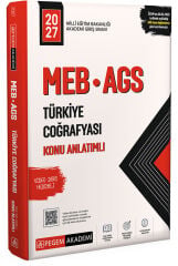 Pegem 2027 MEB-AGS Türkiye Coğrafyası Konu Anlatımlı Pegem Akademi Yayınları