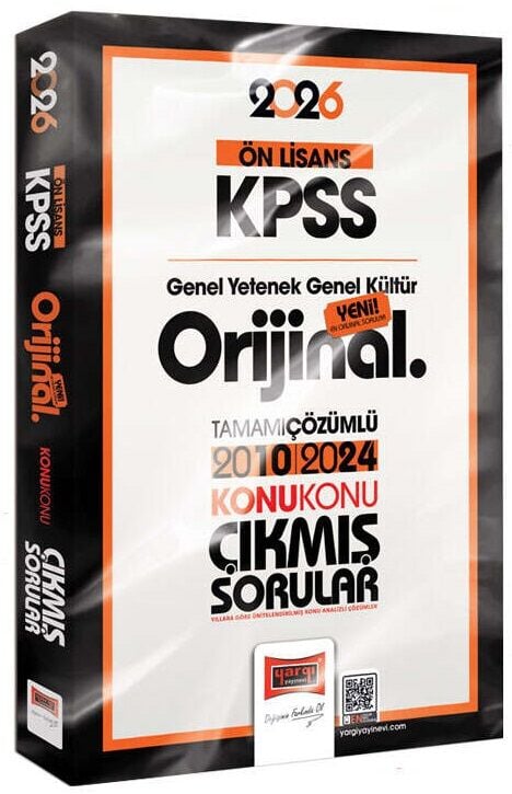 Yargı 2026 KPSS Ön Lisans Orijinal Çıkmış Sorular 2010-2024 Konu Konu Çözümlü Yargı Yayınları