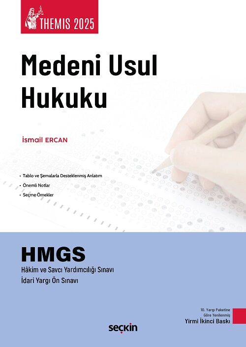 Seçkin 2025 THEMİS HMGS Medeni Usul Hukuku Konu Anlatımı 22. Baskı - İsmail Ercan Seçkin Yayınları