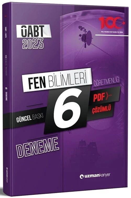 SÜPER FİYAT - Uzman Kariyer 2023 ÖABT Fen Bilimleri Öğretmenliği 6 Deneme Çözümlü Uzman Kariyer Yayınları