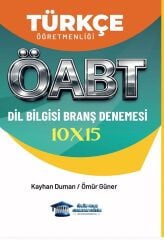 Ömür Güner ÖABT MEB-AGS Türkçe Öğretmenliği Dil Bilgisi 10x15 Deneme Çözümlü - Kayhan Duman, Ömür Güner Ömür Hoca Uzaktan Eğitim