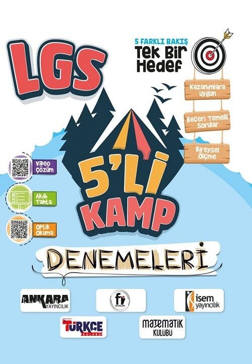 Ankara Yayıncılık 8. Sınıf LGS 5 li Kamp Denemeleri Çözümlü Ankara Yayıncılık