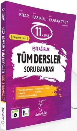 Karekök 11. Sınıf Tüm Dersler Eşit Ağırlık Soru Bankası Karekök Yayınları