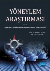 Nobel Yöneylem Araştırması 1 - Kenan Özden Nobel Akademi Yayınları