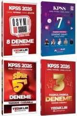 Yediiklim 2026 KPSS Genel Yetenek Genel Kültür 23 Deneme 4 lü Set Yediiklim Yayınları