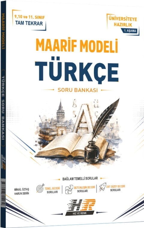 Hız ve Renk YKS TYT Türkçe Maarif Modeli Soru Bankası Hız ve Renk Yayınları