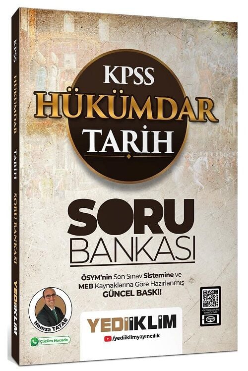 Yediiklim 2026 KPSS Tarih Hükümdar Soru Bankası - Hamza Tatar Yediiklim Yayınları