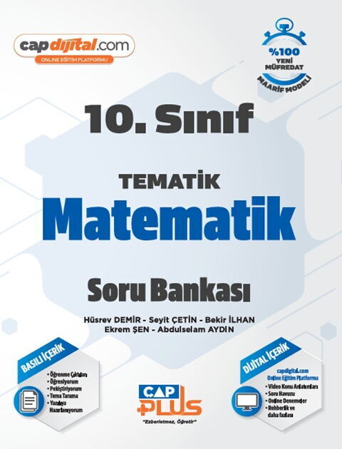 Çap Yayınları 10. Sınıf Matematik Plus Tematik Soru Bankası Çap Yayınları