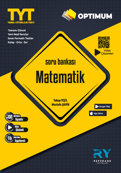 Referans YKS TYT Matematik Optimum Soru Bankası Referans Yayınları