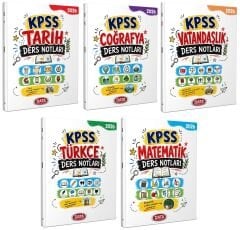 Data 2026 KPSS Genel Yetenek Genel Kültür Ders Notları 5 li Set Data Yayınları