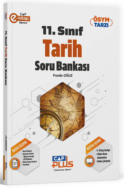 Çap Yayınları 11. Sınıf Tarih Plus Soru Bankası Çap Yayınları