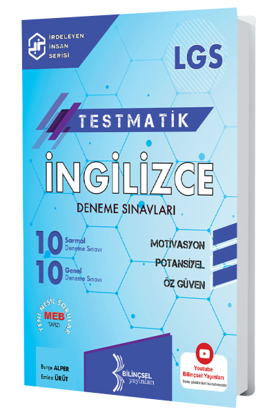 Bilinçsel 8. Sınıf LGS İngilizce Testmatik 20 Deneme Sınavları Bilinçsel Yayınları