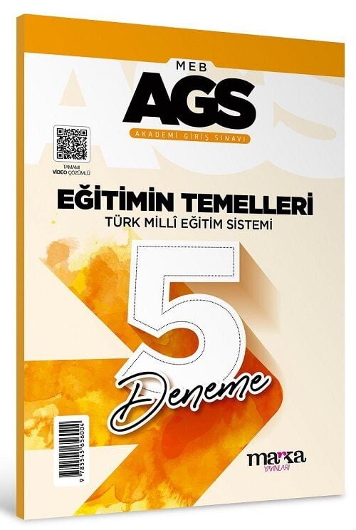 Marka MEB-AGS Eğitimin Temelleri ve Türk Milli Eğitim Sistemi 5 Deneme Çözümlü Marka Yayınları