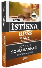 Yetki 2026 İSTİSNA KPSS A Grubu Maliye Soru Bankası Çözümlü - Şükrü Burak Arafat Yetki Yayıncılık