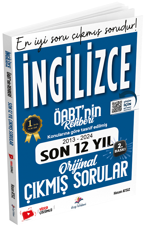 Dizgi Kitap 2025 ÖABT MEB-AGS nin Rehberi İngilizce Öğretmenliği Çıkmış Sorular Son 12 Yıl Çözümlü - Hasan Atsız Dizgi Kitap Yayınları