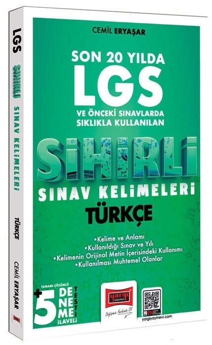 Yargı LGS Türkçe Son 20 Yılda Sıklıkla Kullanılan Sihirli Sınav Kelimeleri (5 Deneme İlaveli) Yargı Yayınları