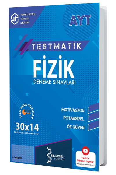 Bilinçsel YKS AYT Fizik Testmatik 30x14 Deneme Sınavları Bilinçsel Yayınları