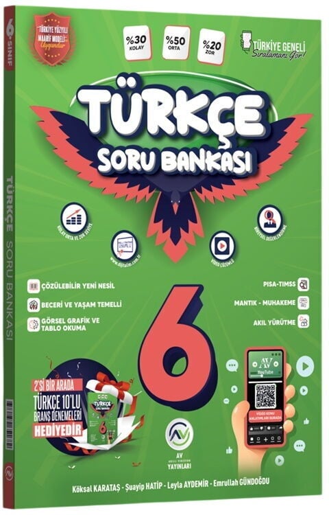Av Yayınları 6. Sınıf Türkçe Soru Bankası Av Yayınları
