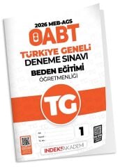 İndeks Akademi 2026 ÖABT MEB-AGS TG-1 Türkiye Geneli Deneme Beden Eğitimi Öğretmenliği Çözümlü İndeks Akademi Yayıncılık