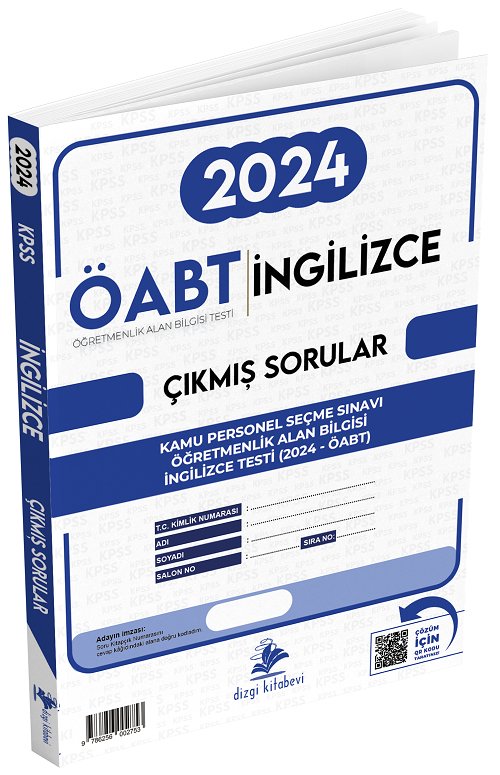 Dizgi Kitap 2024 ÖABT MEB-AGS Sınavı İngilizce Öğretmenliği Çıkmış Sorular Çözümlü Dizgi Kitap Yayınları