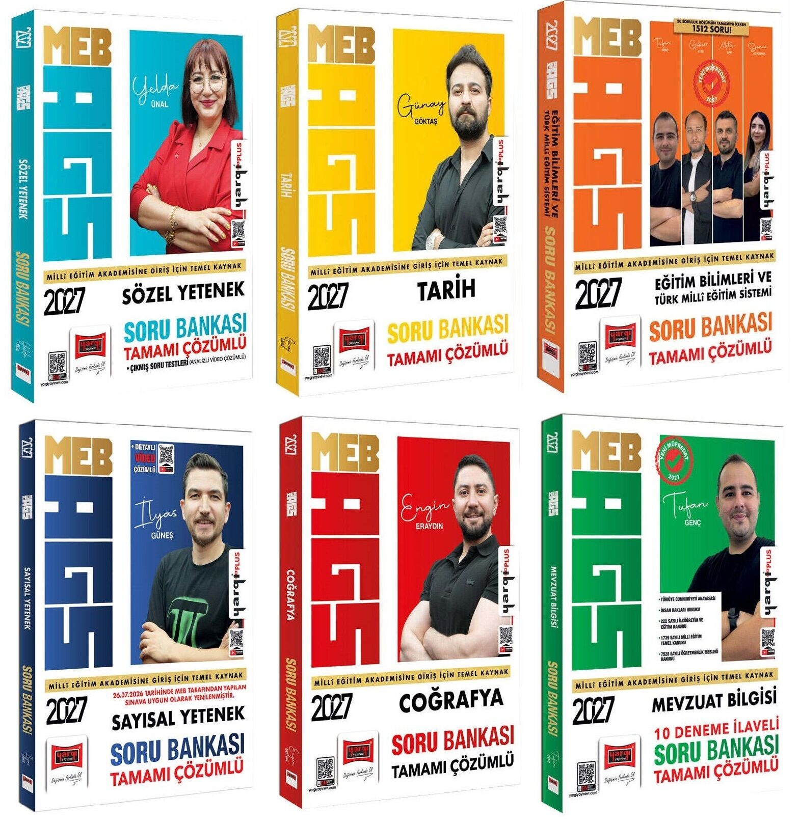 Yargı 2027 MEB-AGS Tüm Dersler Soru Bankası 6 lı Set Yargı Yayınları