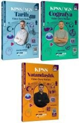Yediiklim 2026 KPSS Tarih + Coğrafya + Vatandaşlık Atölye Video Ders Notları 3 lü Set Yediiklim Yayınları