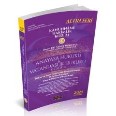 Savaş 2025 KANUNNAME Hakimlik KOD: 24 Anayasa Hukuku-İdare Hukuku-İdari Yargı Set Altın Seri 21. Baskı - Ahmet Nohutçu Savaş Yayınları