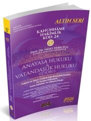Savaş 2026 KANUNNAME Hakimlik KOD: 24 Anayasa Hukuku-İdare Hukuku-İdari Yargı Set Altın Seri 21. Baskı - Ahmet Nohutçu Savaş Yayınları