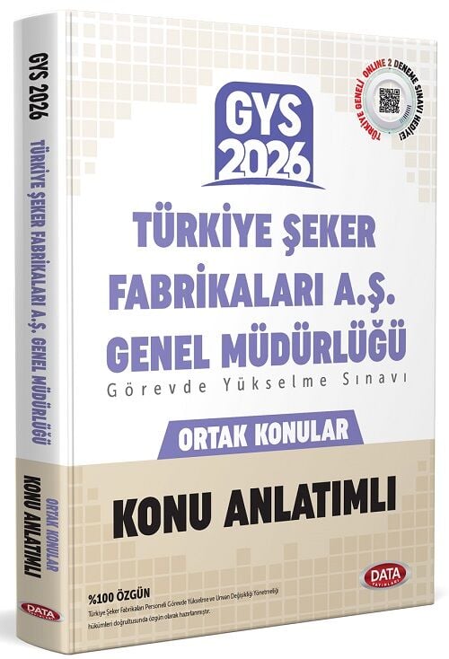 Data 2026 GYS Türkiye Şeker Fabrikaları Ortak Konular Konu Anlatımlı Görevde Yükselme Ünvan Değişikliği Data Yayınları