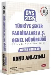 Data 2026 GYS Türkiye Şeker Fabrikaları Ortak Konular Konu Anlatımlı Görevde Yükselme Ünvan Değişikliği Data Yayınları