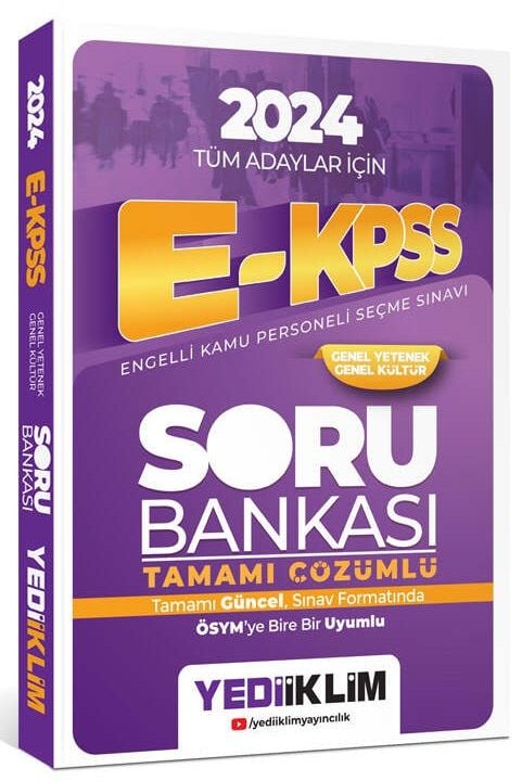 SÜPER FİYAT - Yediiklim 2024 EKPSS Soru Bankası Çözümlü Yediiklim Yayınları