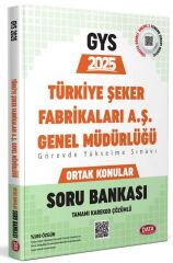 Data 2025 GYS Türkiye Şeker Fabrikaları Ortak Konular Soru Bankası Çözümlü Görevde Yükselme Ünvan Değişikliği Data Yayınları