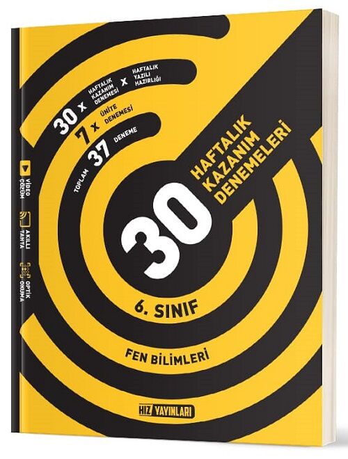 Hız Yayınları 6. Sınıf Fen Bilimleri 30 Deneme Hız Yayınları