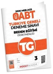 İndeks Akademi 2026 ÖABT MEB-AGS TG-3 Türkiye Geneli Deneme Beden Eğitimi Öğretmenliği Çözümlü İndeks Akademi Yayıncılık