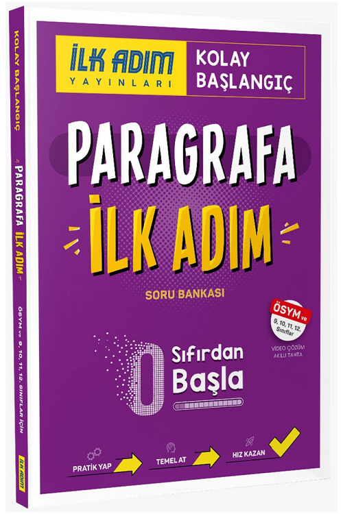 İlk Adım Paragrafa İlk Adım Kolay Başlangıç Kitabı İlk Adım Yayınları
