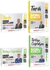 İndeks Akademi 2027 MEB-AGS Tarih + Türkiye Coğrafyası Ders Notları + Soru Bankası 4 lü Set - Aydın Yüce, Alican Demir İndeks Akademi Yayıncılık