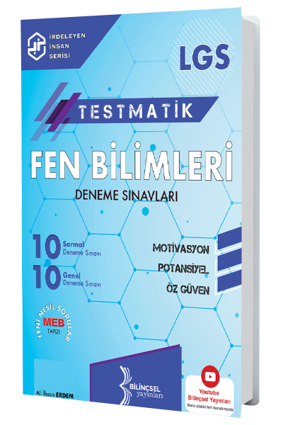 Bilinçsel 8. Sınıf LGS Fen Bilimleri Testmatik 20 Deneme Sınavları Bilinçsel Yayınları