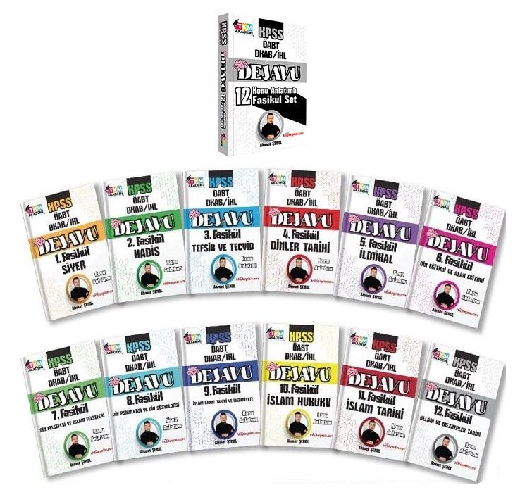 SÜPER FİYAT - TKM Akademi ÖABT Din Kültürü ve Ahlak Bilgisi Dejavu Konu Anlatımı 12 Fasikül Set - Ahmet Şenol TKM Akademi