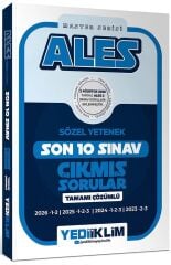 Yediiklim 2027 ALES Master Sözel Yetenek Çıkmış Sorular Son 10 Sınav Çözümlü Yediiklim Yayınları
