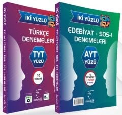 Karekök YKS TYT AYT Türkçe Edebiyat İki Yüzlü 20 Deneme Tek Kitap Karekök Yayınları