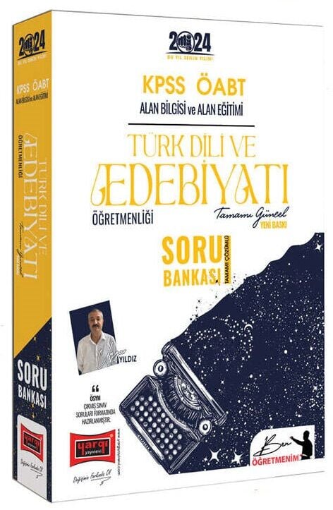 SÜPER FİYAT - Yargı 2024 ÖABT Türk Dili ve Edebiyatı Öğretmenliği Soru Bankası Çözümlü - Uygar Yıldız Yargı Yayınları