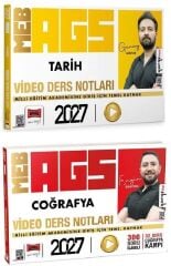 Yargı 2027 MEB-AGS Tarih + Coğrafya Video Ders Notları 2 li Set Yargı Yayınları