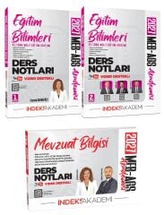 İndeks Akademi 2027 MEB-AGS Eğitim Bilimleri + Mevzuat Bilgisi Video Ders Notları 3 lü Set - Zeynep Salman İçli + Emrah Vahap Özkaraca İndeks Akademi Yayıncılık